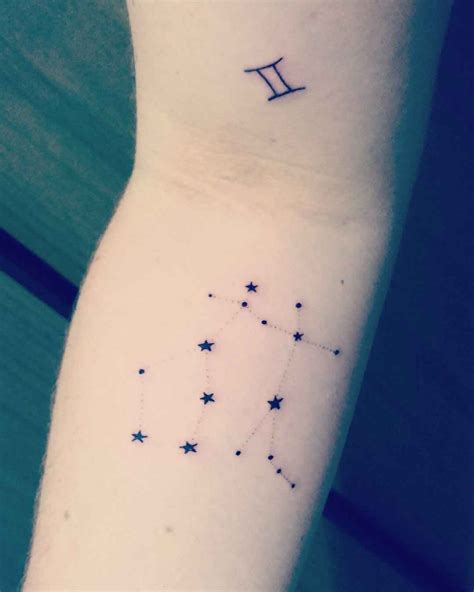 gemini constellation tattoo